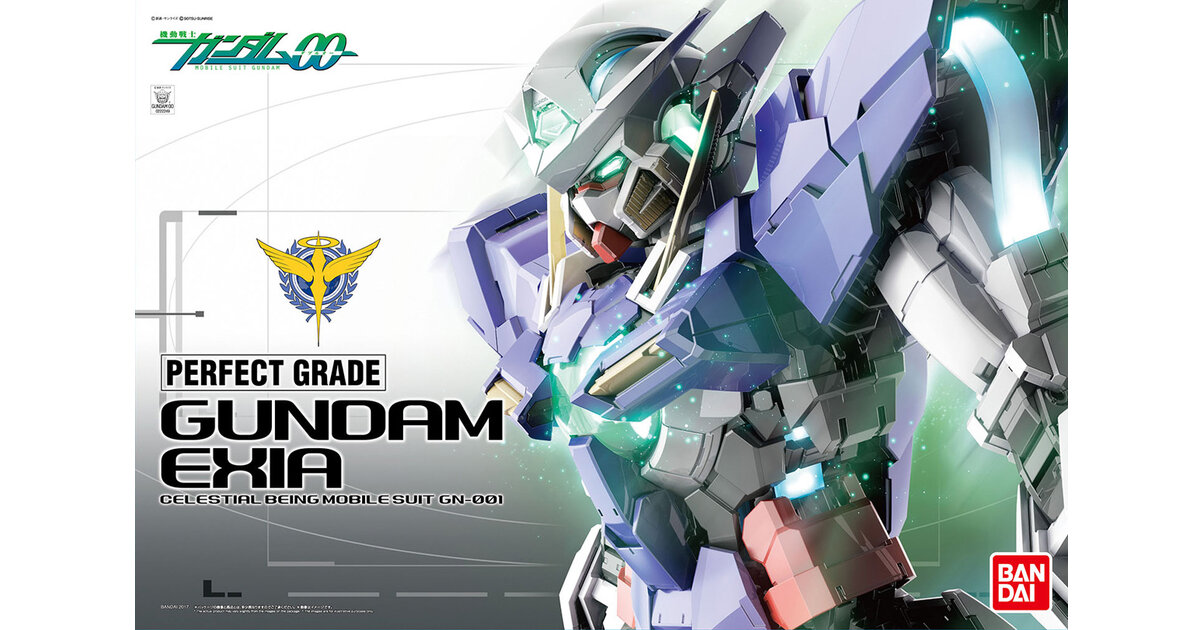 PG 1/60 Gundam Exia – Gunpla Perfect Grade LED Bandai Gundam 00